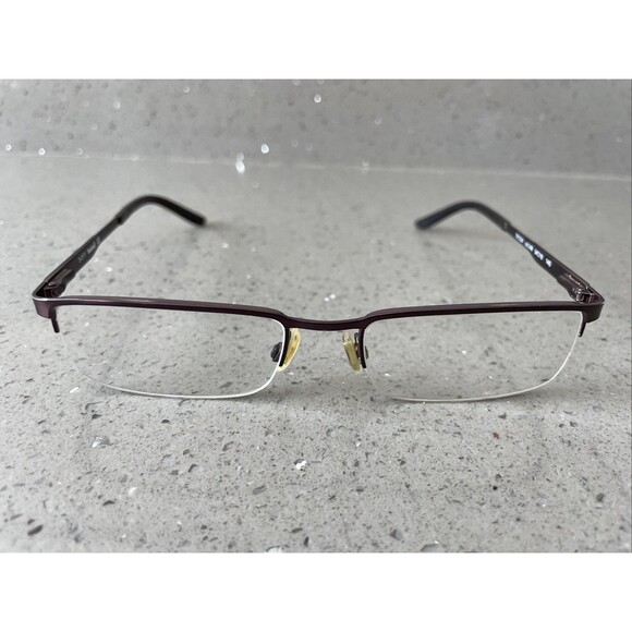Timberland TB 1224 Col.048 54-18-140 Brown metal half Rim Eyeglasses Frames ONLY - Picture 1 of 10